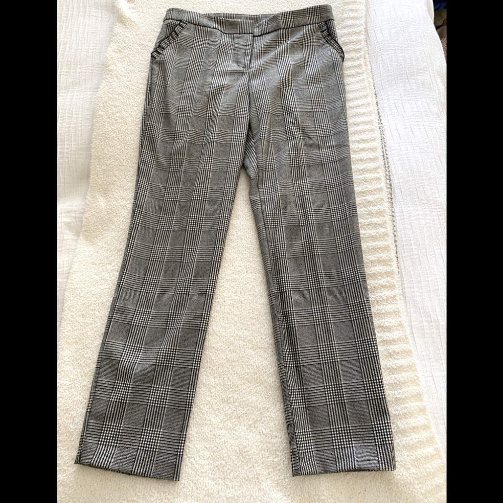 William B houndstooth slim pant